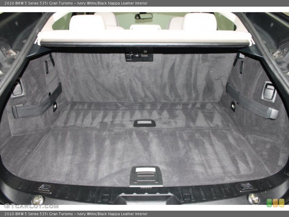 Ivory White/Black Nappa Leather Interior Trunk for the 2010 BMW 5 Series 535i Gran Turismo #72931963