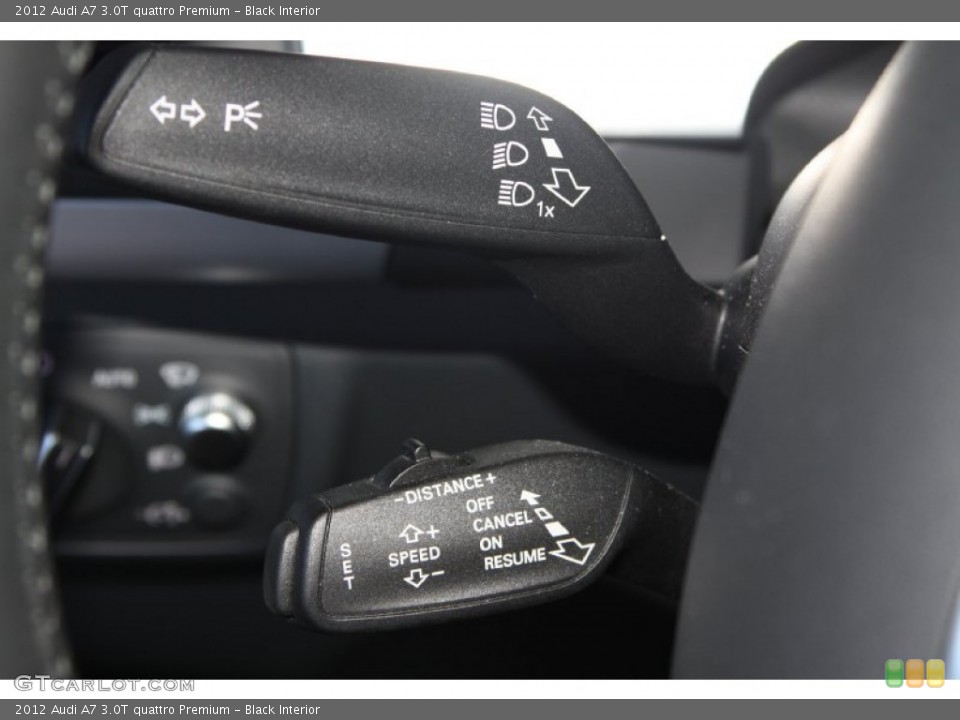 Black Interior Controls for the 2012 Audi A7 3.0T quattro Premium #72932122