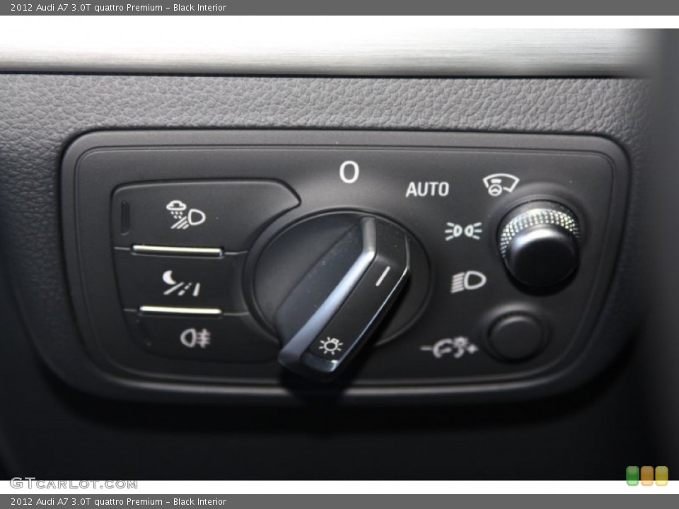 Black Interior Controls for the 2012 Audi A7 3.0T quattro Premium #72932143