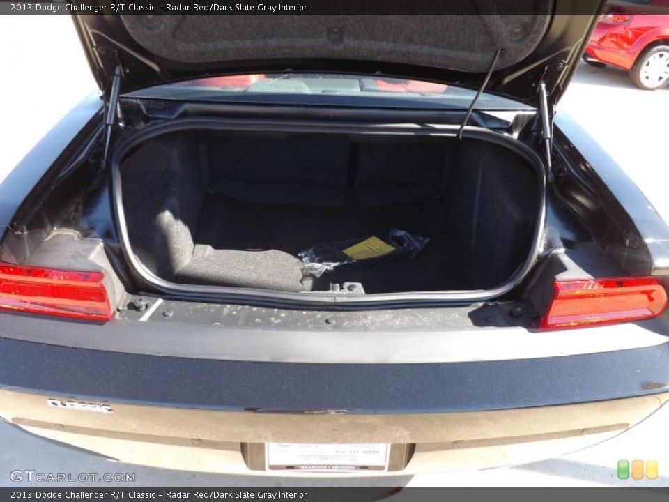 Radar Red/Dark Slate Gray Interior Trunk for the 2013 Dodge Challenger R/T Classic #72933517