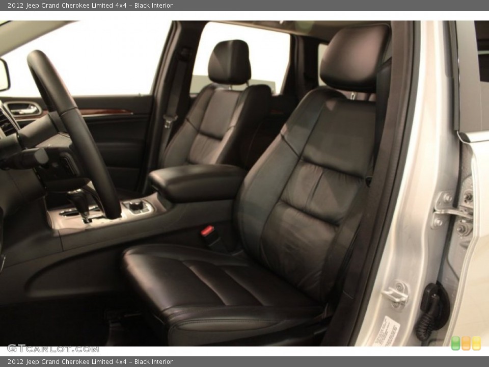 Black Interior Front Seat for the 2012 Jeep Grand Cherokee Limited 4x4 #72935396