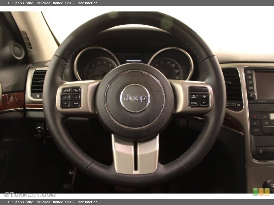 Black Interior Steering Wheel for the 2012 Jeep Grand Cherokee Limited 4x4 #72935413