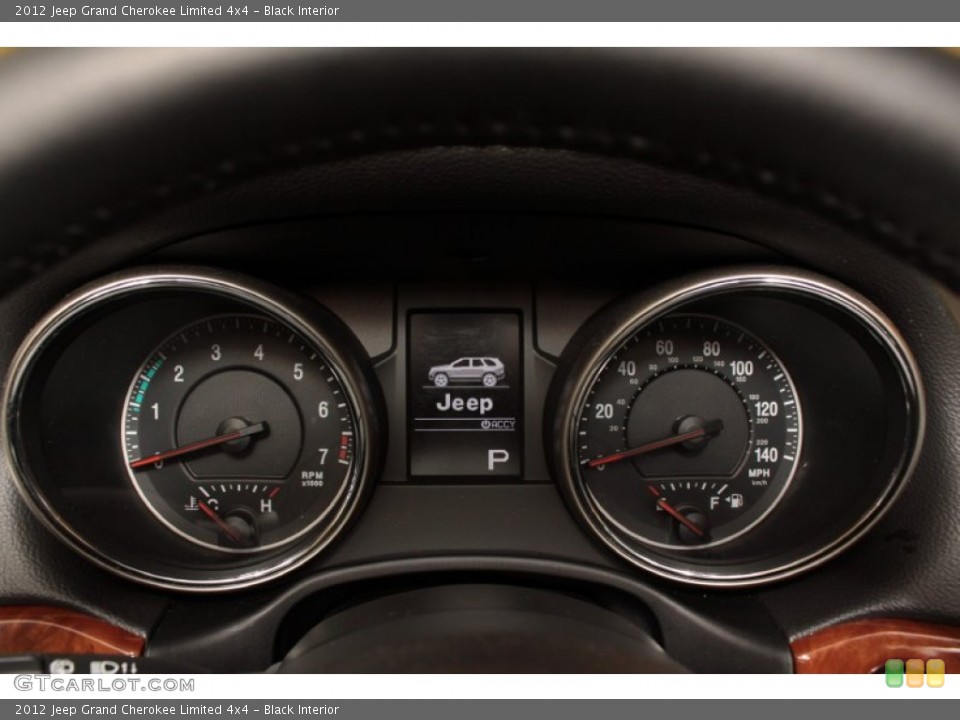Black Interior Gauges for the 2012 Jeep Grand Cherokee Limited 4x4 #72935431