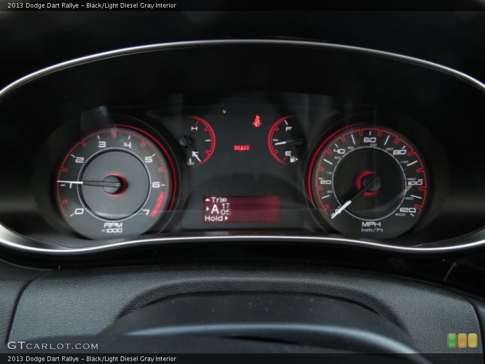Black/Light Diesel Gray Interior Gauges for the 2013 Dodge Dart Rallye #72935539