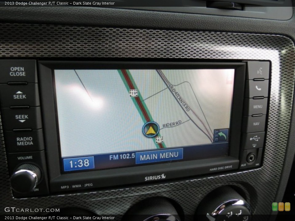 Dark Slate Gray Interior Navigation for the 2013 Dodge Challenger R/T Classic #72935950