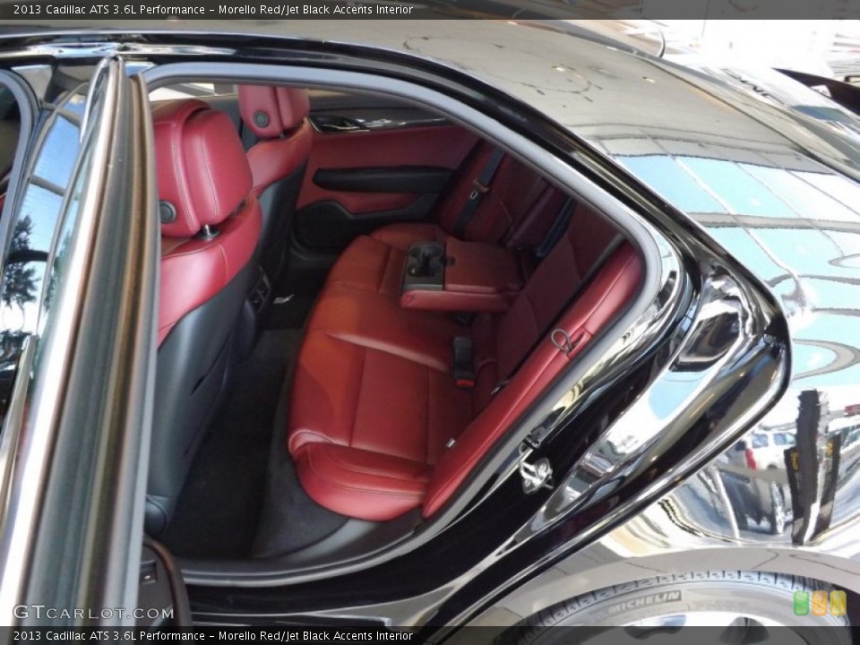 Morello Red/Jet Black Accents Interior Rear Seat for the 2013 Cadillac ATS 3.6L Performance #72936166