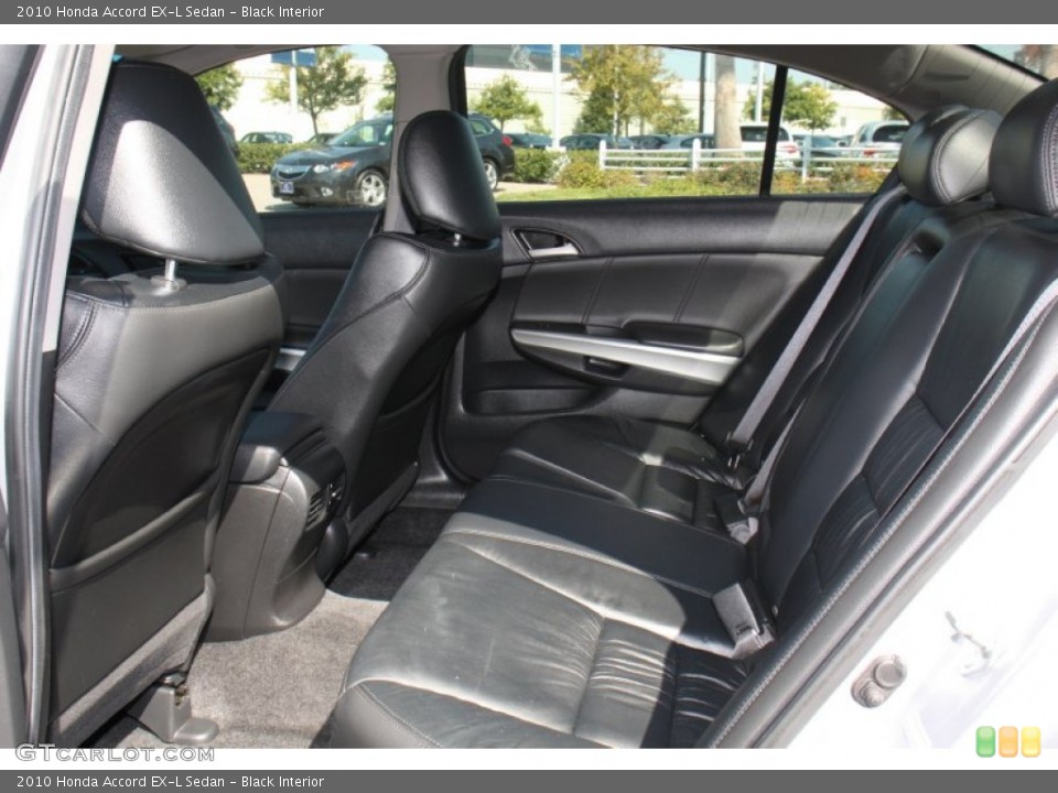 Black Interior Rear Seat for the 2010 Honda Accord EX-L Sedan #72939270