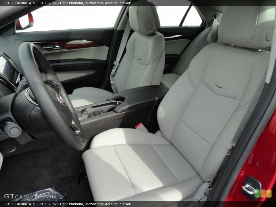 Light Platinum/Brownstone Accents Interior Front Seat for the 2013 Cadillac ATS 2.5L Luxury #72939277
