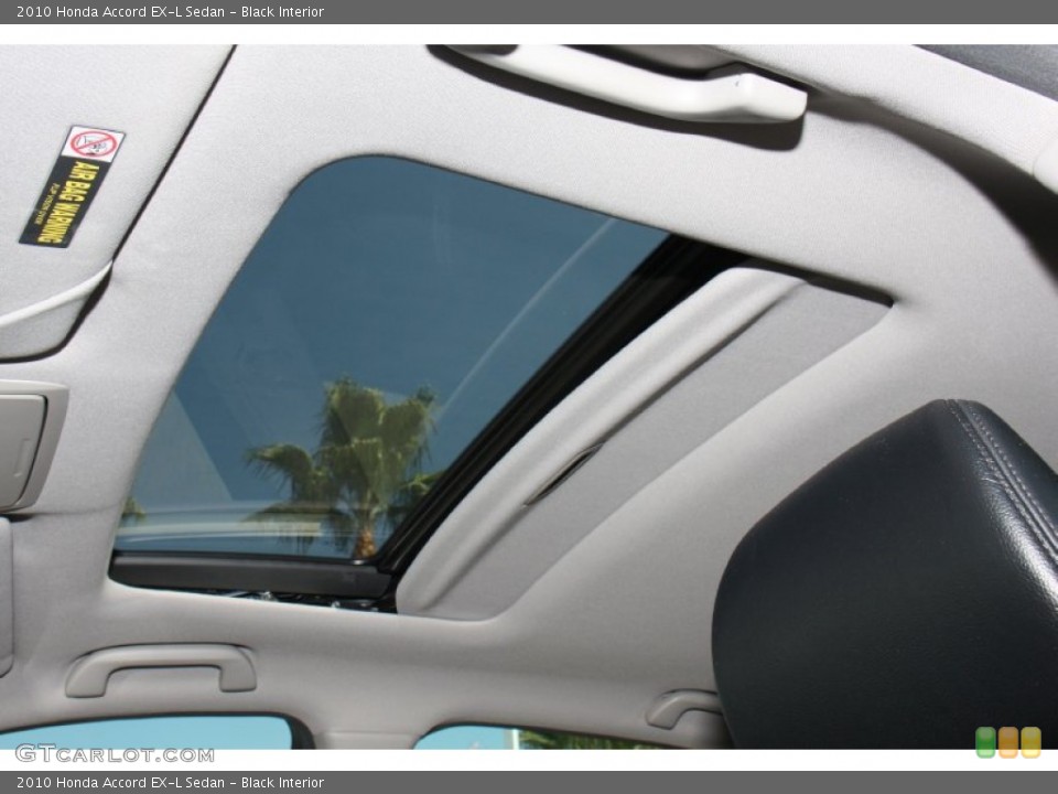 Black Interior Sunroof for the 2010 Honda Accord EX-L Sedan #72939292