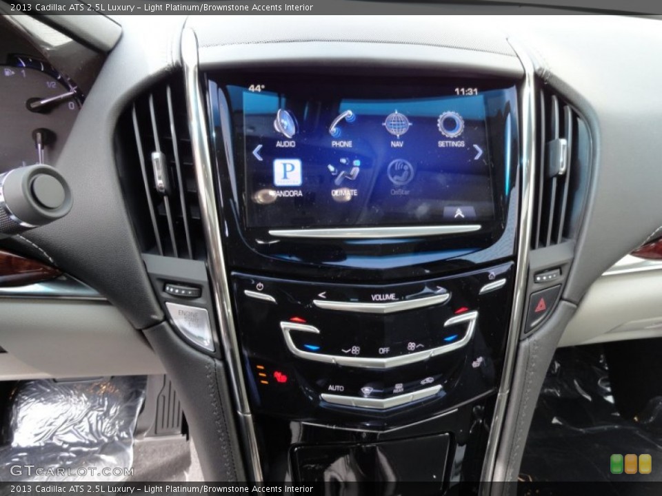Light Platinum/Brownstone Accents Interior Controls for the 2013 Cadillac ATS 2.5L Luxury #72939412