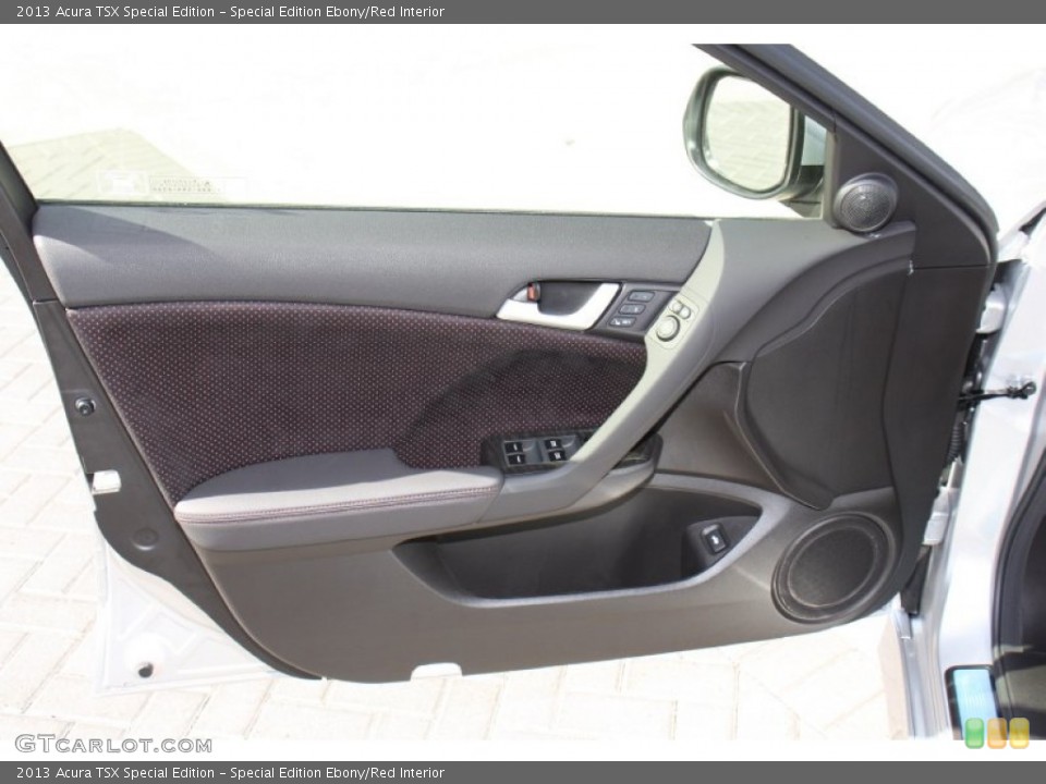 Special Edition Ebony/Red Interior Door Panel for the 2013 Acura TSX Special Edition #72942589