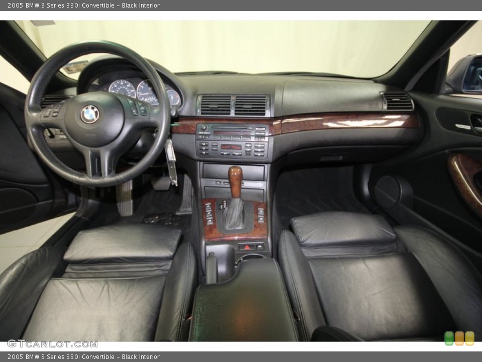 Black Interior Dashboard for the 2005 BMW 3 Series 330i Convertible #72946090