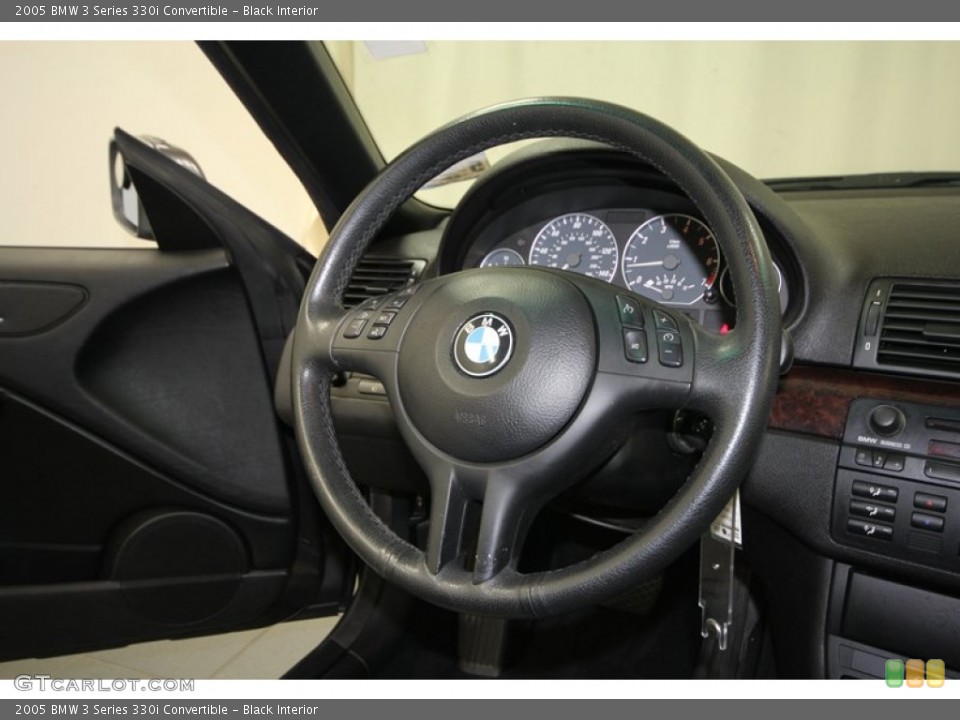 Black Interior Steering Wheel for the 2005 BMW 3 Series 330i Convertible #72946557