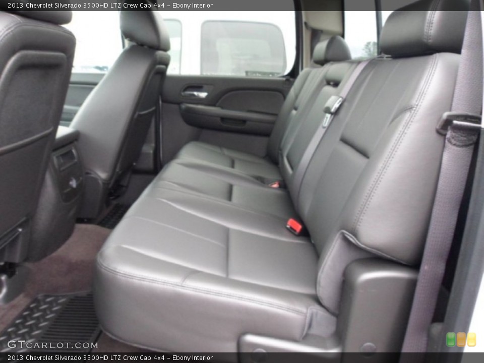 Ebony Interior Rear Seat for the 2013 Chevrolet Silverado 3500HD LTZ Crew Cab 4x4 #72946563