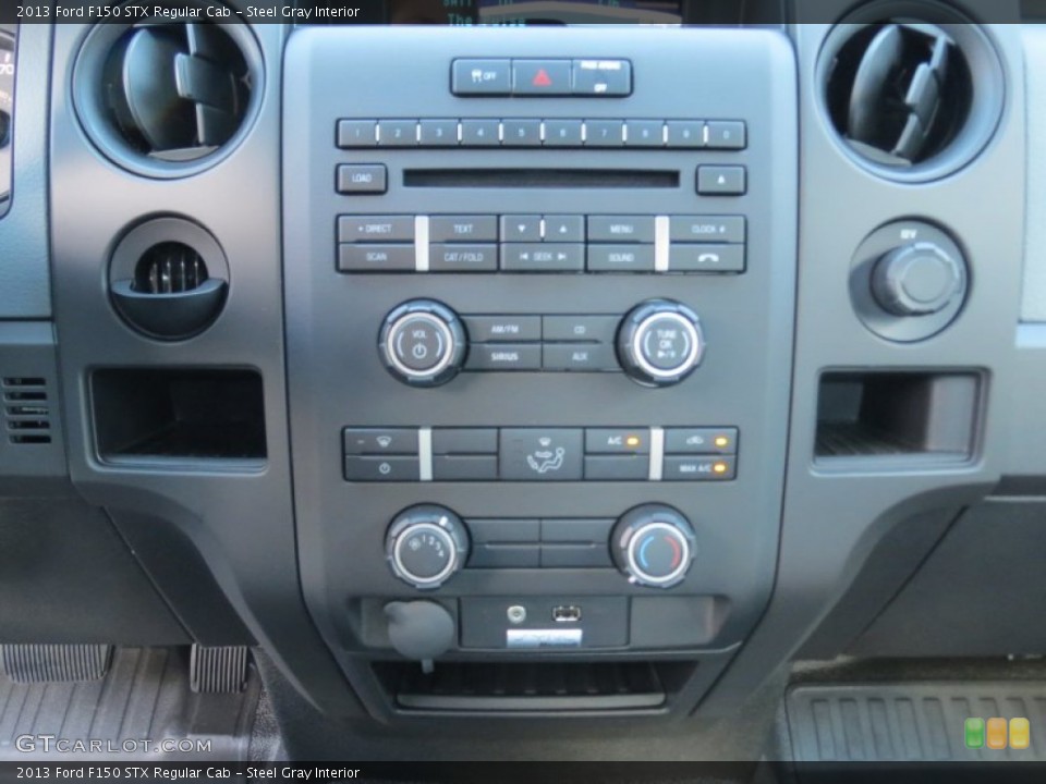 Steel Gray Interior Controls for the 2013 Ford F150 STX Regular Cab #72949983