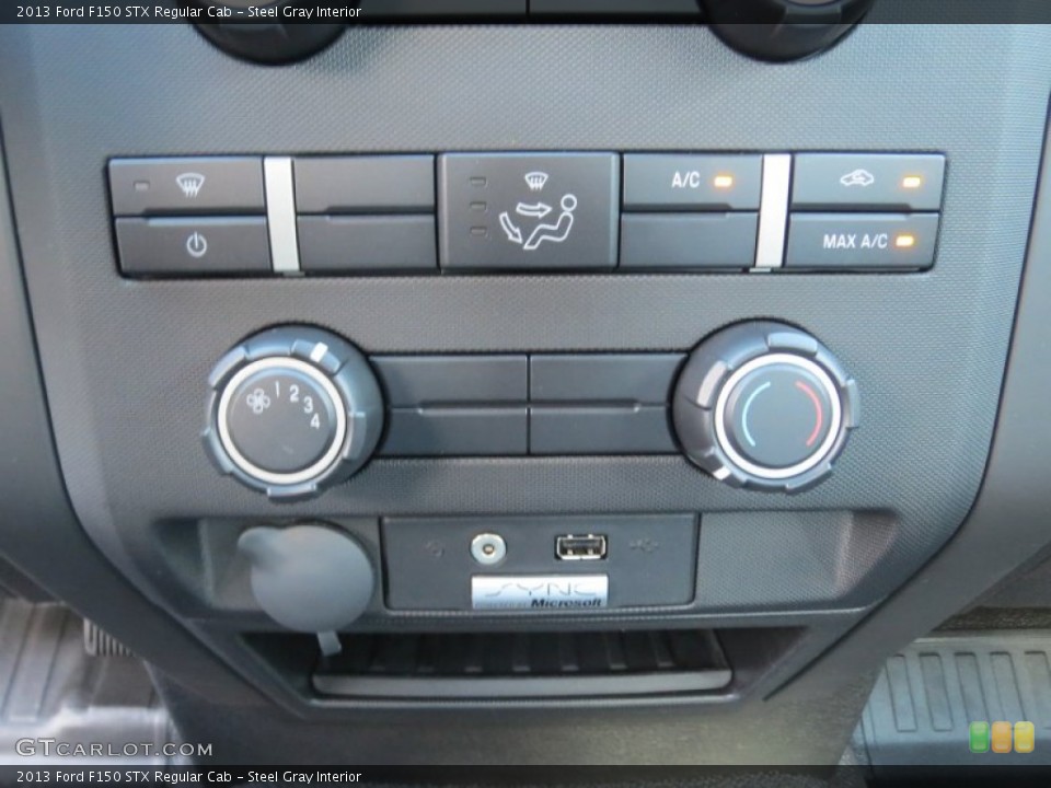 Steel Gray Interior Controls for the 2013 Ford F150 STX Regular Cab #72950030