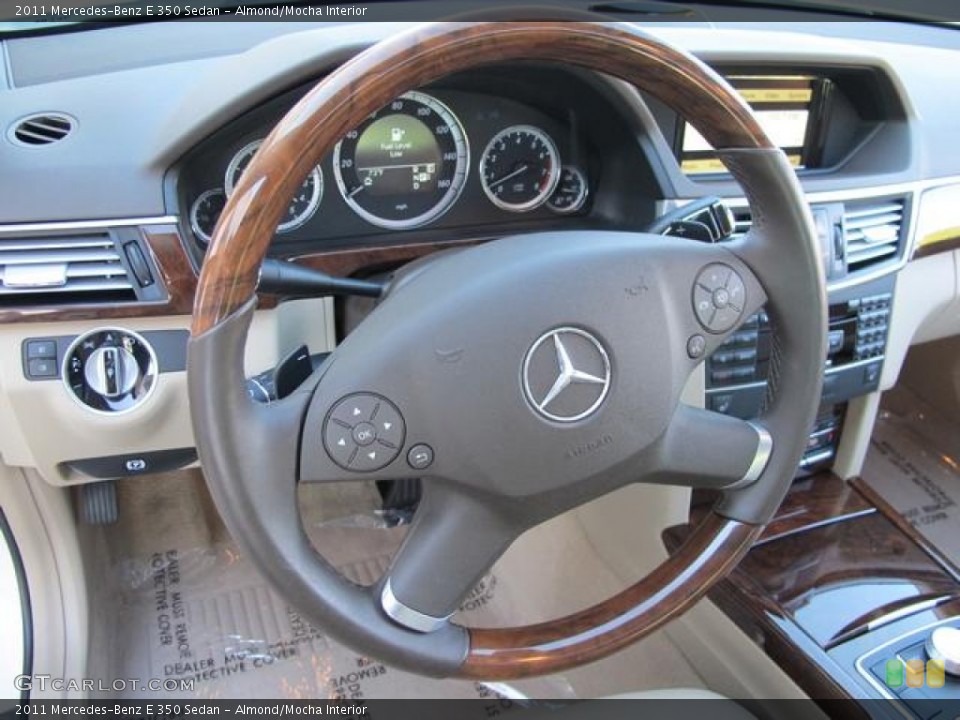 Almond/Mocha Interior Steering Wheel for the 2011 Mercedes-Benz E 350 Sedan #72950364
