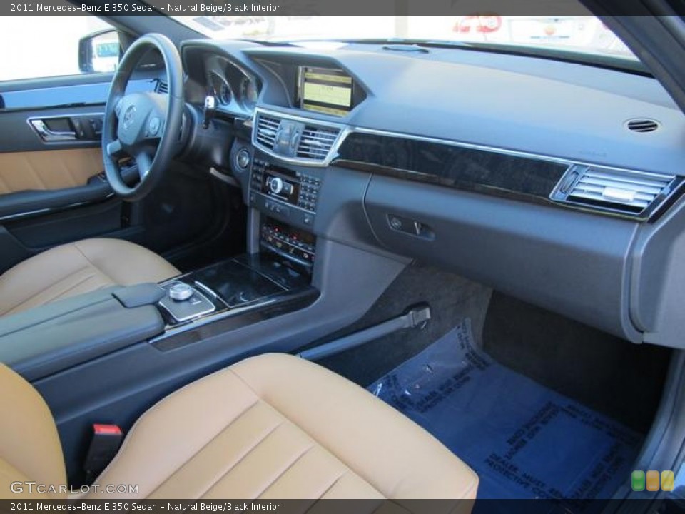 Natural Beige/Black Interior Photo for the 2011 Mercedes-Benz E 350 Sedan #72950997