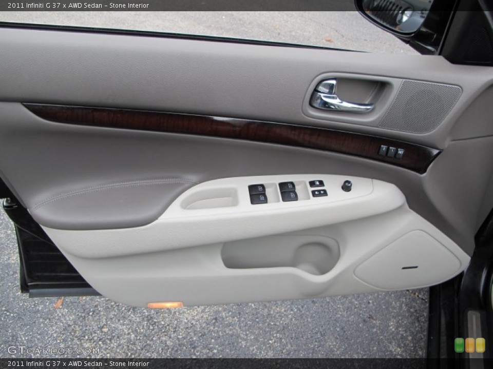 Stone Interior Door Panel for the 2011 Infiniti G 37 x AWD Sedan #72952071