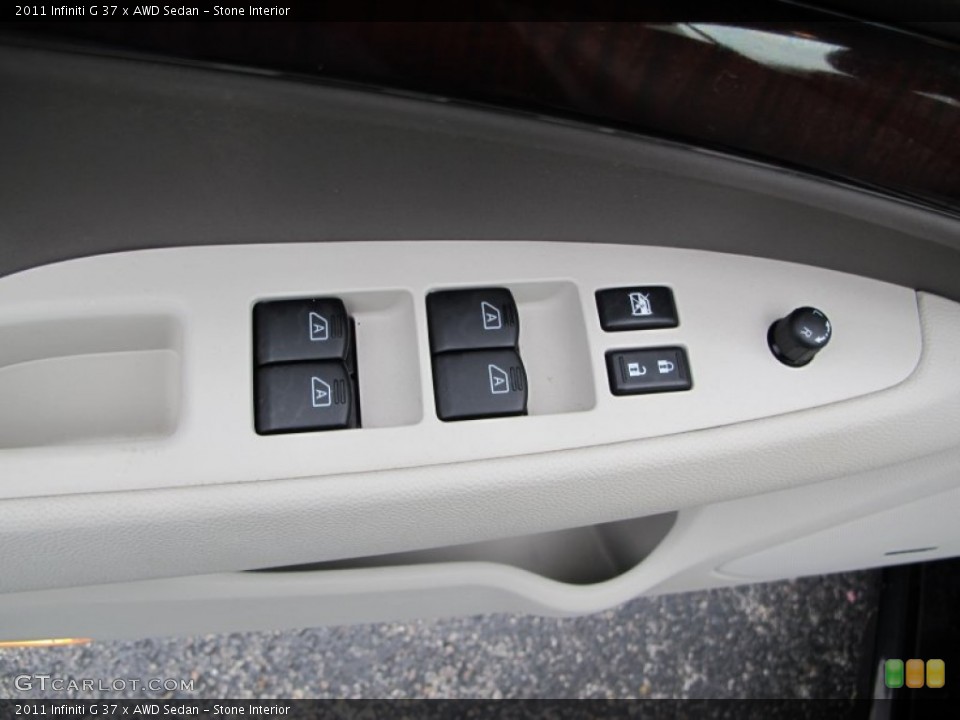 Stone Interior Controls for the 2011 Infiniti G 37 x AWD Sedan #72952095