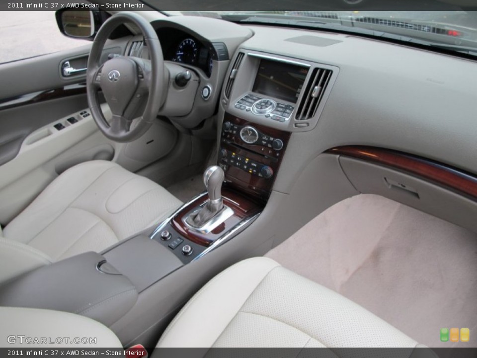 Stone Interior Dashboard for the 2011 Infiniti G 37 x AWD Sedan #72952143