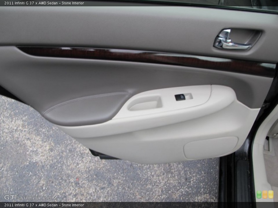 Stone Interior Door Panel for the 2011 Infiniti G 37 x AWD Sedan #72952235