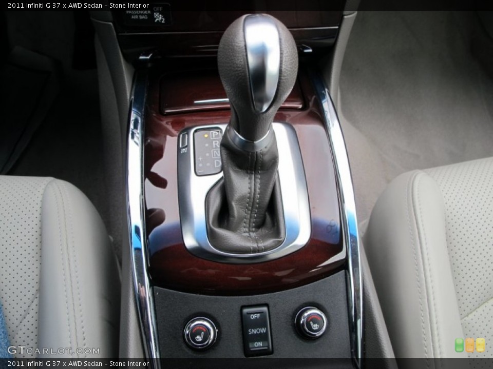 Stone Interior Transmission for the 2011 Infiniti G 37 x AWD Sedan #72952383