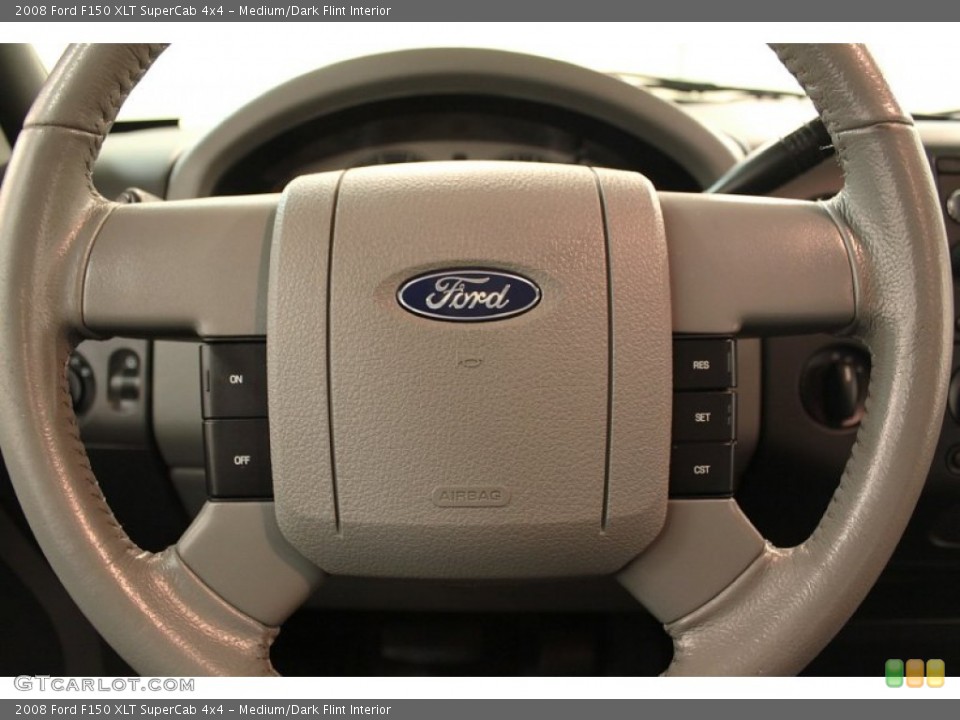 Medium/Dark Flint Interior Steering Wheel for the 2008 Ford F150 XLT SuperCab 4x4 #72953436