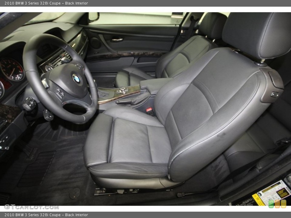 Black Interior Front Seat for the 2010 BMW 3 Series 328i Coupe #72953832