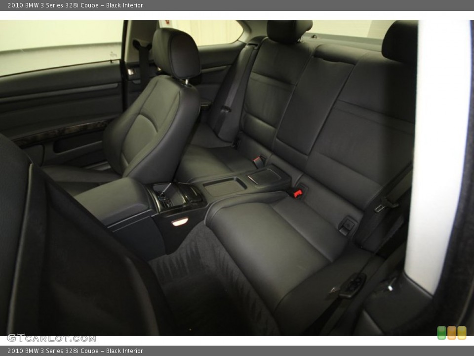 Black Interior Rear Seat for the 2010 BMW 3 Series 328i Coupe #72954060