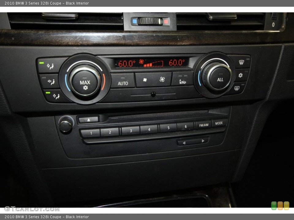 Black Interior Controls for the 2010 BMW 3 Series 328i Coupe #72954225
