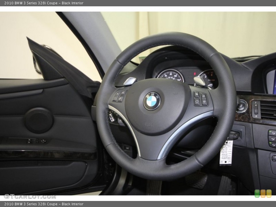 Black Interior Steering Wheel for the 2010 BMW 3 Series 328i Coupe #72954369