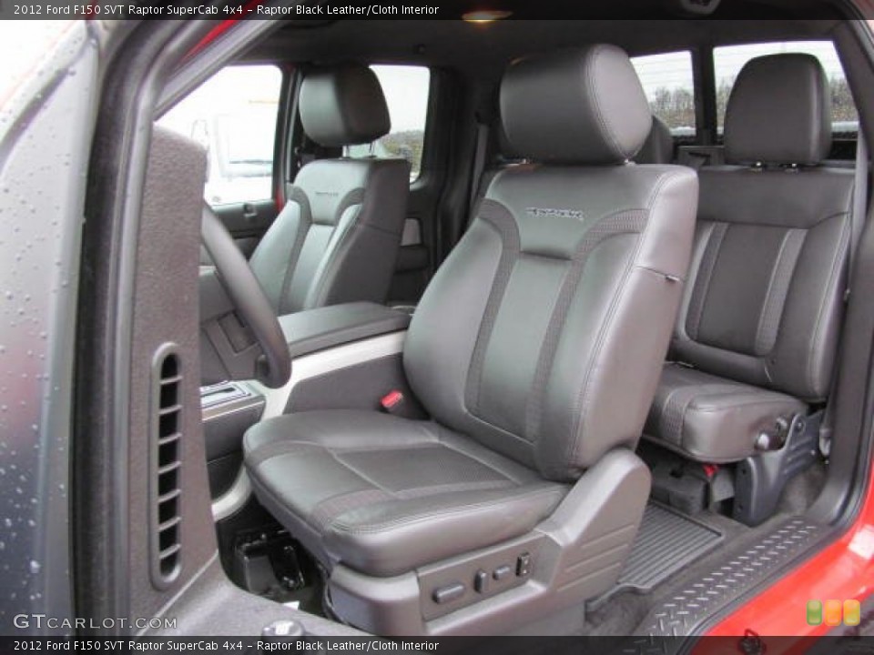 Raptor Black Leather/Cloth Interior Photo for the 2012 Ford F150 SVT Raptor SuperCab 4x4 #72956814
