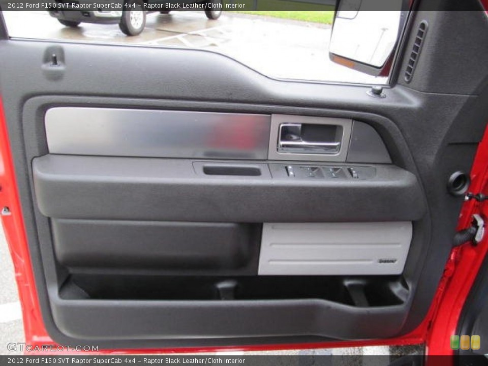 Raptor Black Leather/Cloth Interior Door Panel for the 2012 Ford F150 SVT Raptor SuperCab 4x4 #72956858