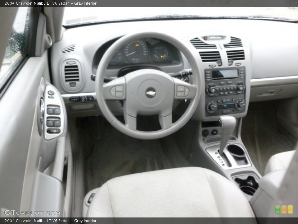 Gray Interior Dashboard for the 2004 Chevrolet Malibu LT V6 Sedan #72958101