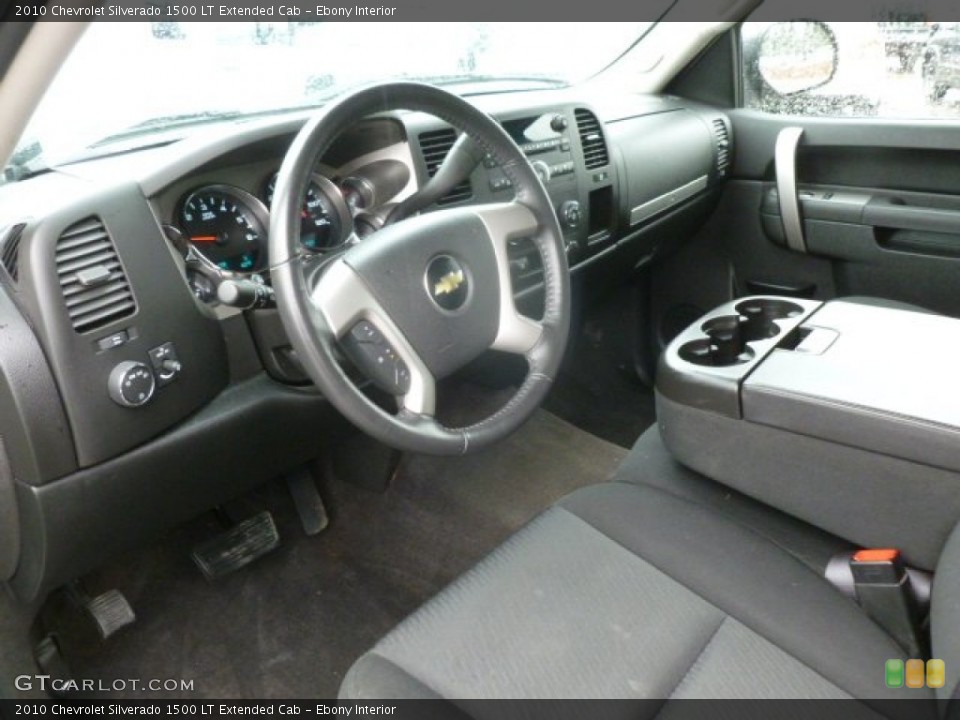 Ebony Interior Prime Interior for the 2010 Chevrolet Silverado 1500 LT Extended Cab #72958671