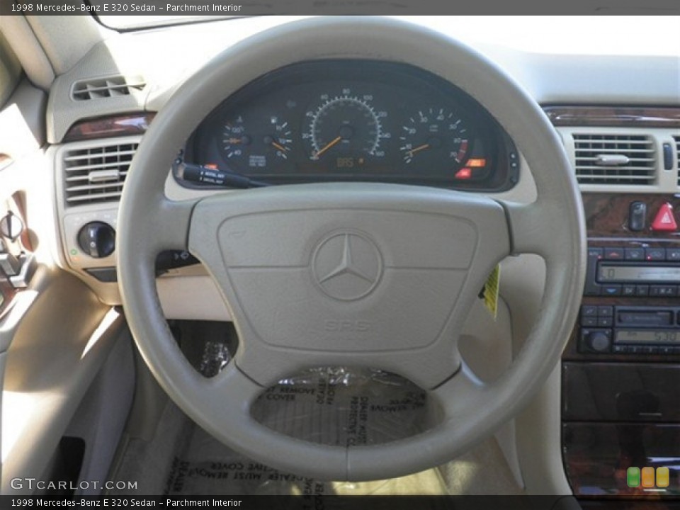 Parchment Interior Steering Wheel for the 1998 Mercedes-Benz E 320 Sedan #72960300