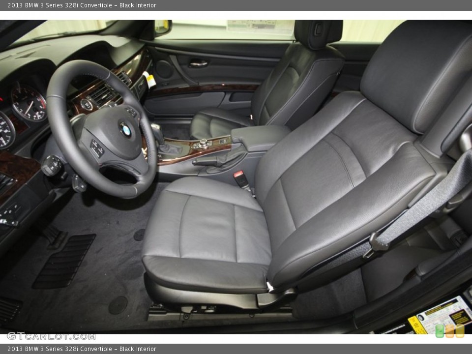 Black Interior Front Seat for the 2013 BMW 3 Series 328i Convertible #72960690