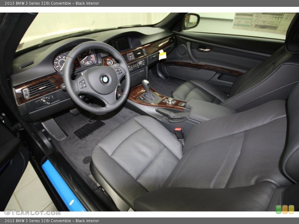 Black Interior Prime Interior for the 2013 BMW 3 Series 328i Convertible #72960863