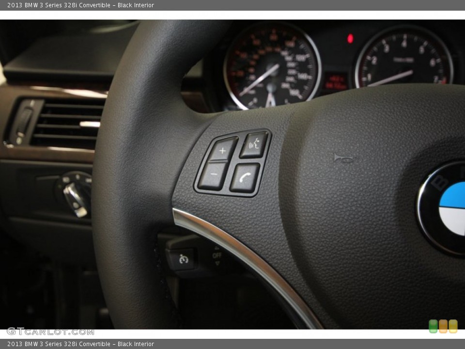 Black Interior Controls for the 2013 BMW 3 Series 328i Convertible #72961158