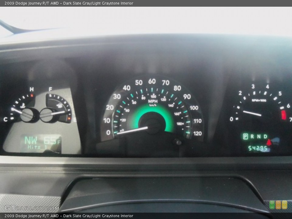 Dark Slate Gray/Light Graystone Interior Gauges for the 2009 Dodge Journey R/T AWD #72961923