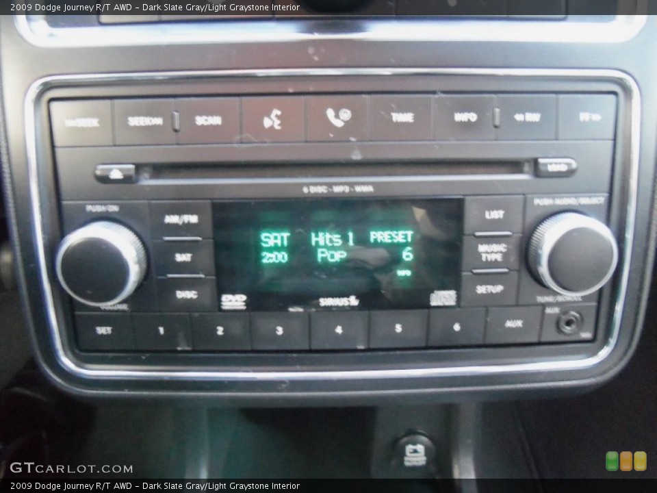 Dark Slate Gray/Light Graystone Interior Audio System for the 2009 Dodge Journey R/T AWD #72962013