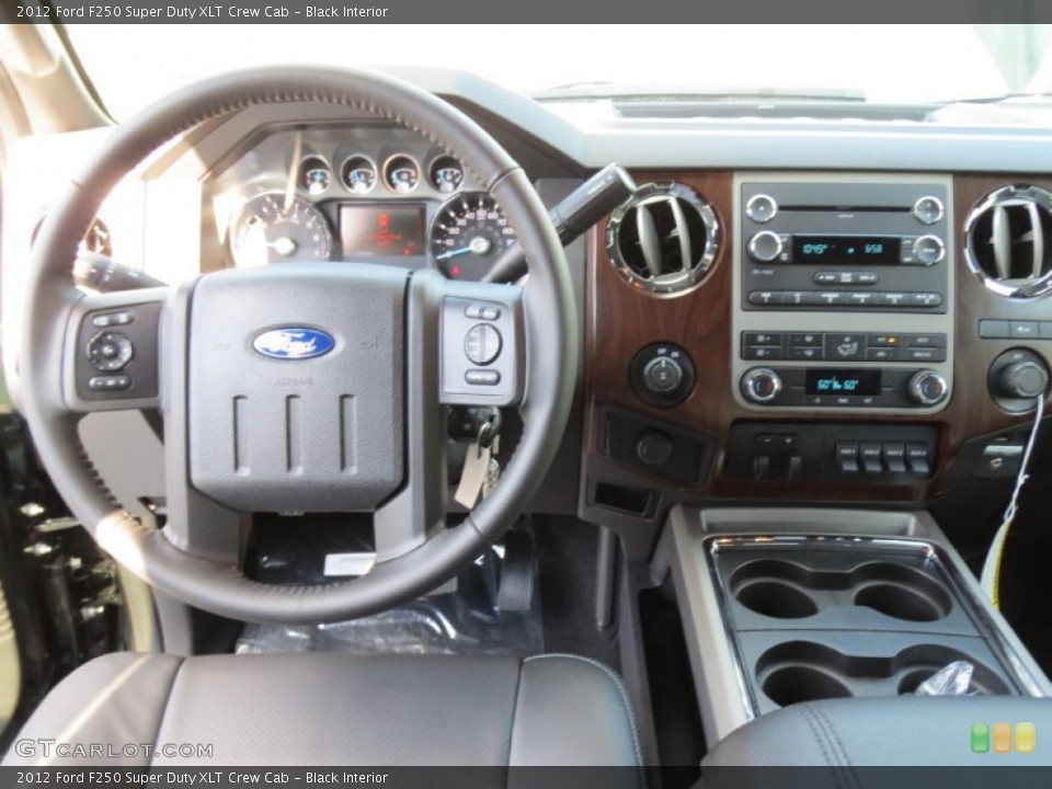 Black Interior Dashboard for the 2012 Ford F250 Super Duty XLT Crew Cab #72962050