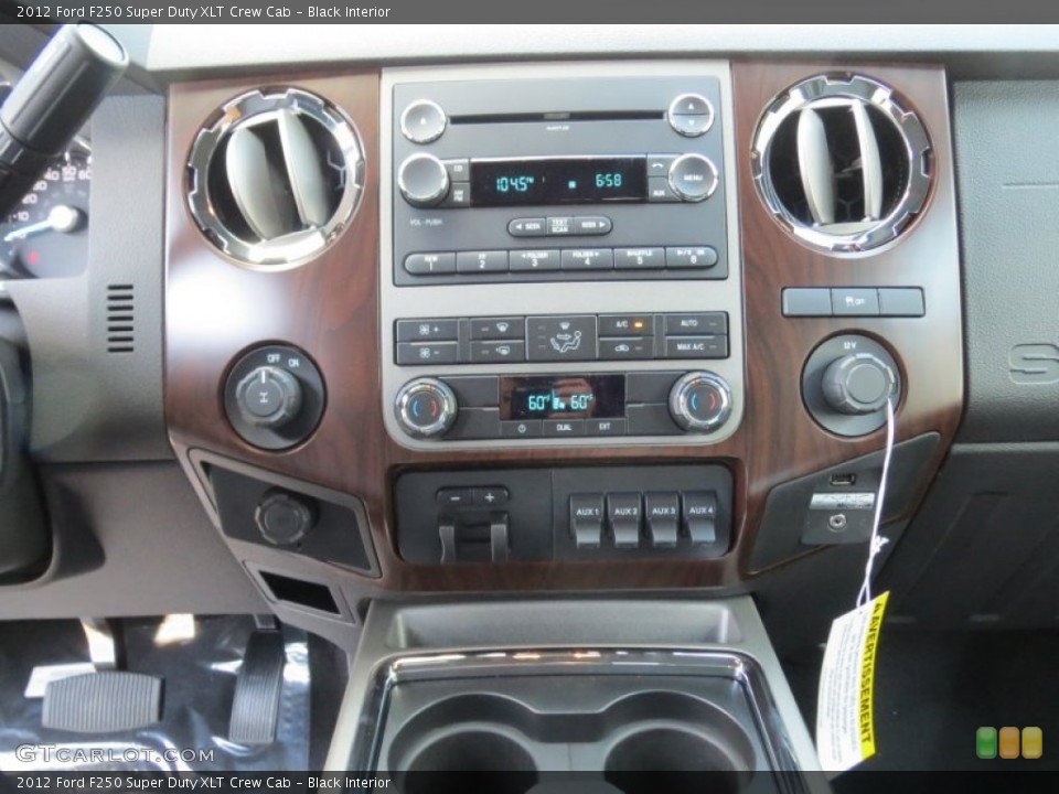 Black Interior Controls for the 2012 Ford F250 Super Duty XLT Crew Cab #72962076