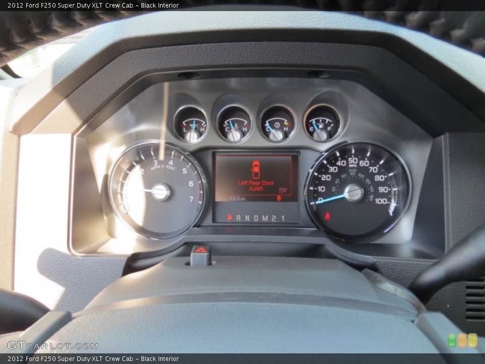 Black Interior Gauges for the 2012 Ford F250 Super Duty XLT Crew Cab #72962201