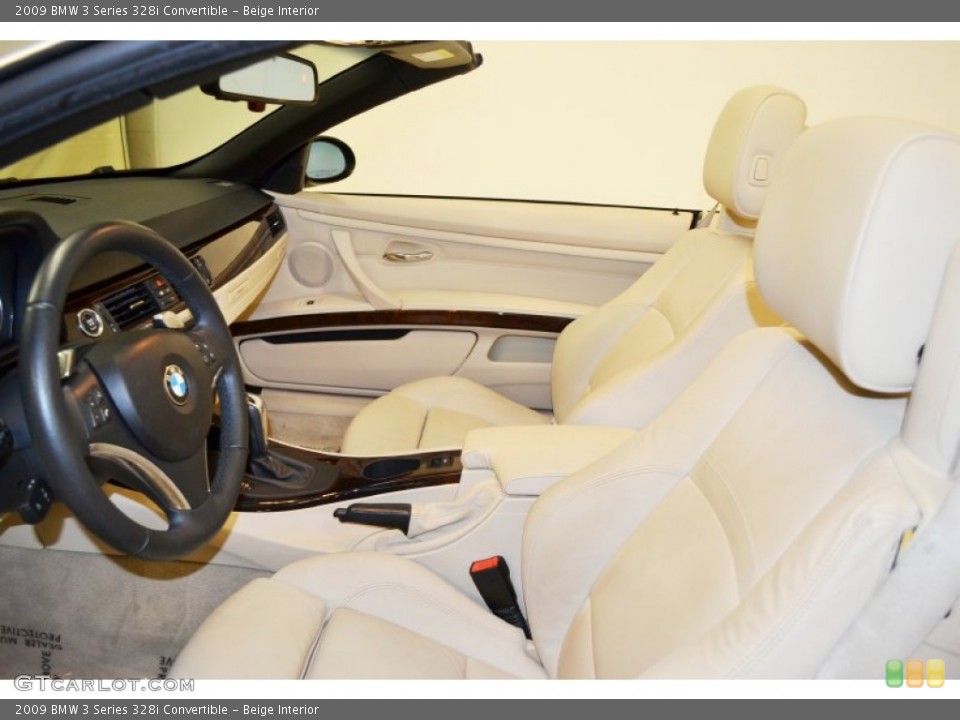 Beige Interior Front Seat for the 2009 BMW 3 Series 328i Convertible #72963390