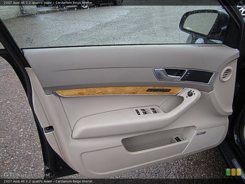 Cardamom Beige Interior Door Panel for the 2007 Audi A6 3.2 quattro Avant #72963504