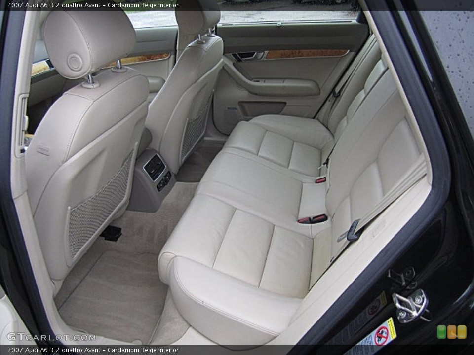 Cardamom Beige Interior Rear Seat for the 2007 Audi A6 3.2 quattro Avant #72963543