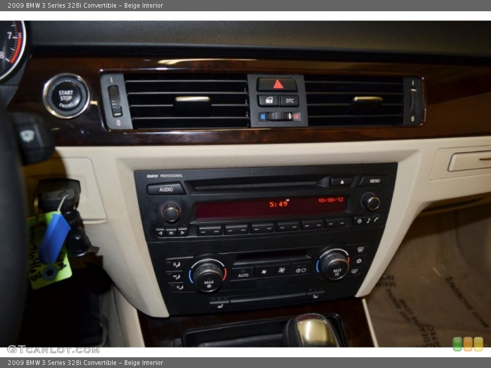 Beige Interior Controls for the 2009 BMW 3 Series 328i Convertible #72963570