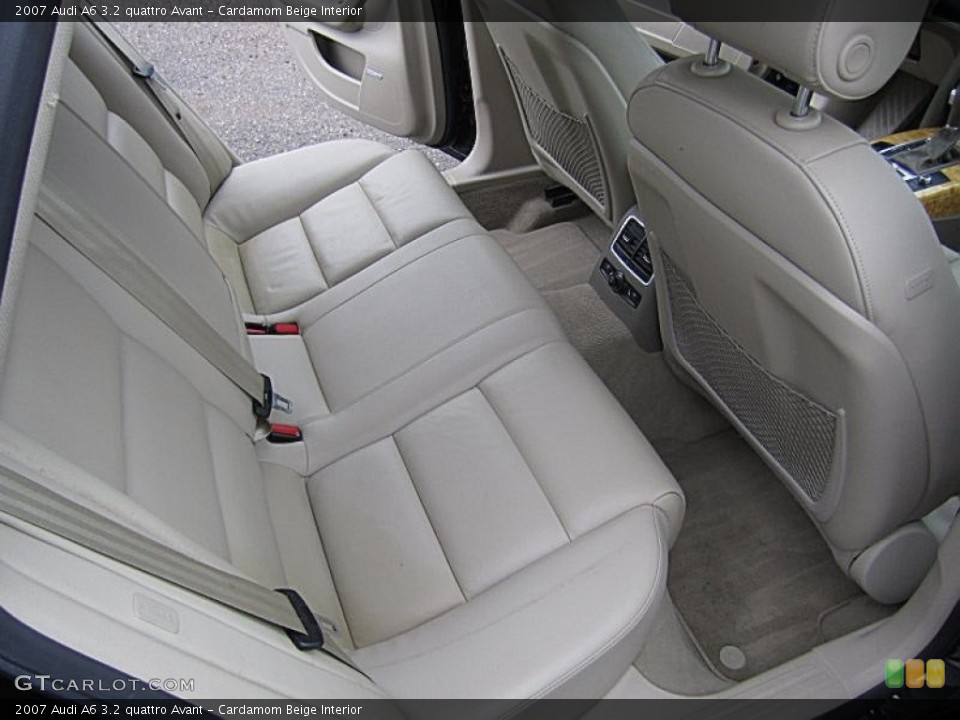 Cardamom Beige Interior Rear Seat for the 2007 Audi A6 3.2 quattro Avant #72963687